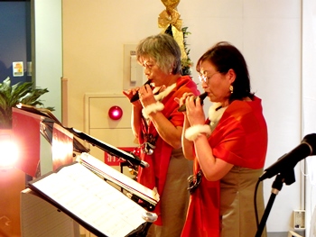  介護医療院クリスマスミニコンサート2018風景