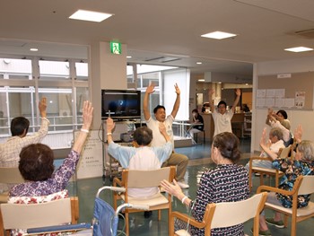 地域包括ケア病床のチーム医療の様子